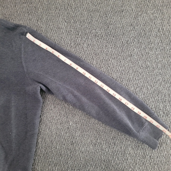 Polo ralph lauren men's size L grey fleece sweater 1/4 zip up long sleeve cotton - Picture 12 of 13